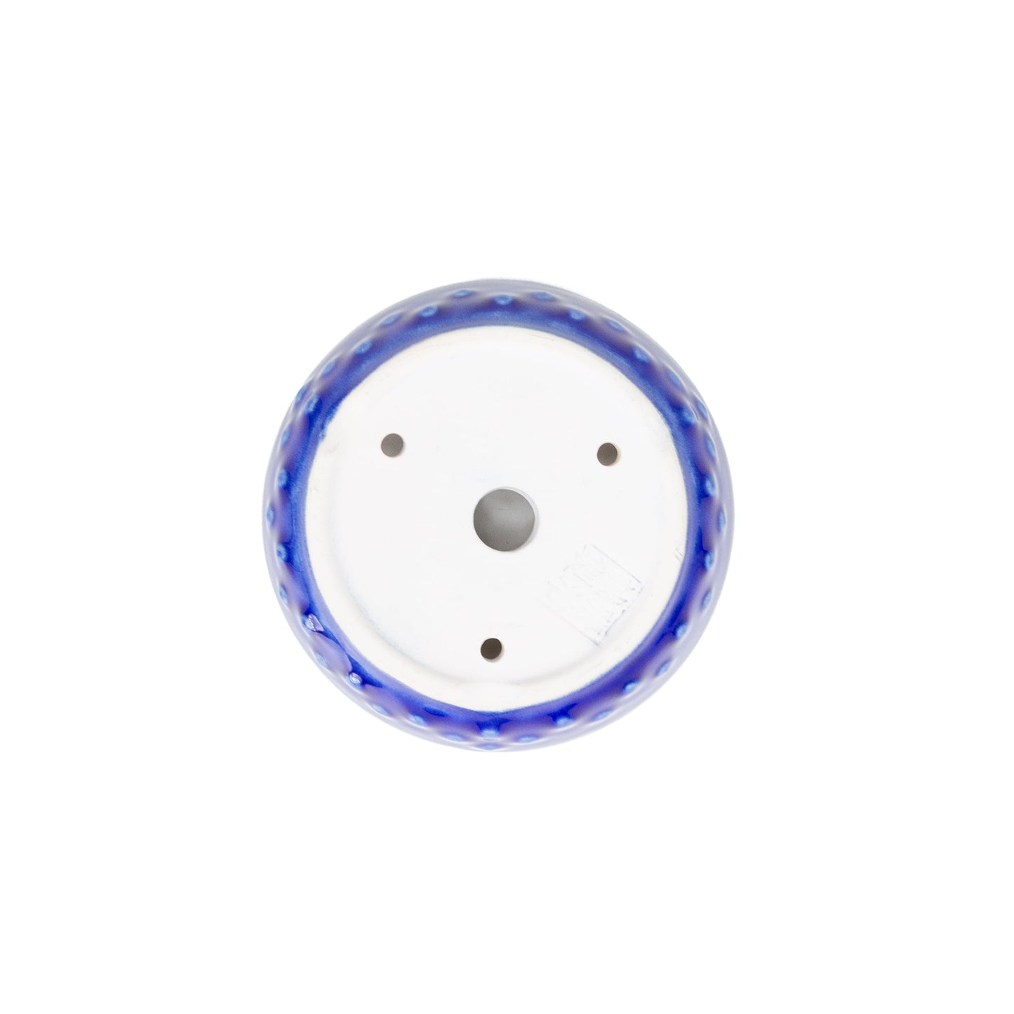 Pot Yixing pour bonsaï bleu tambour 12 cm