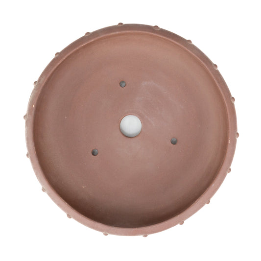 Pot Yixing pour bonsaï non émaillé tambour rond 27 cm