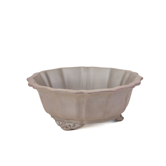 Pot Yixing pour bonsaï non émaillé, lotus rond, 30 cm