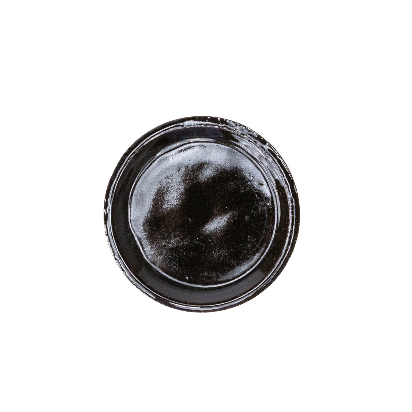 Soucoupe pour bonsaï noire et bleue ronde 11 cm