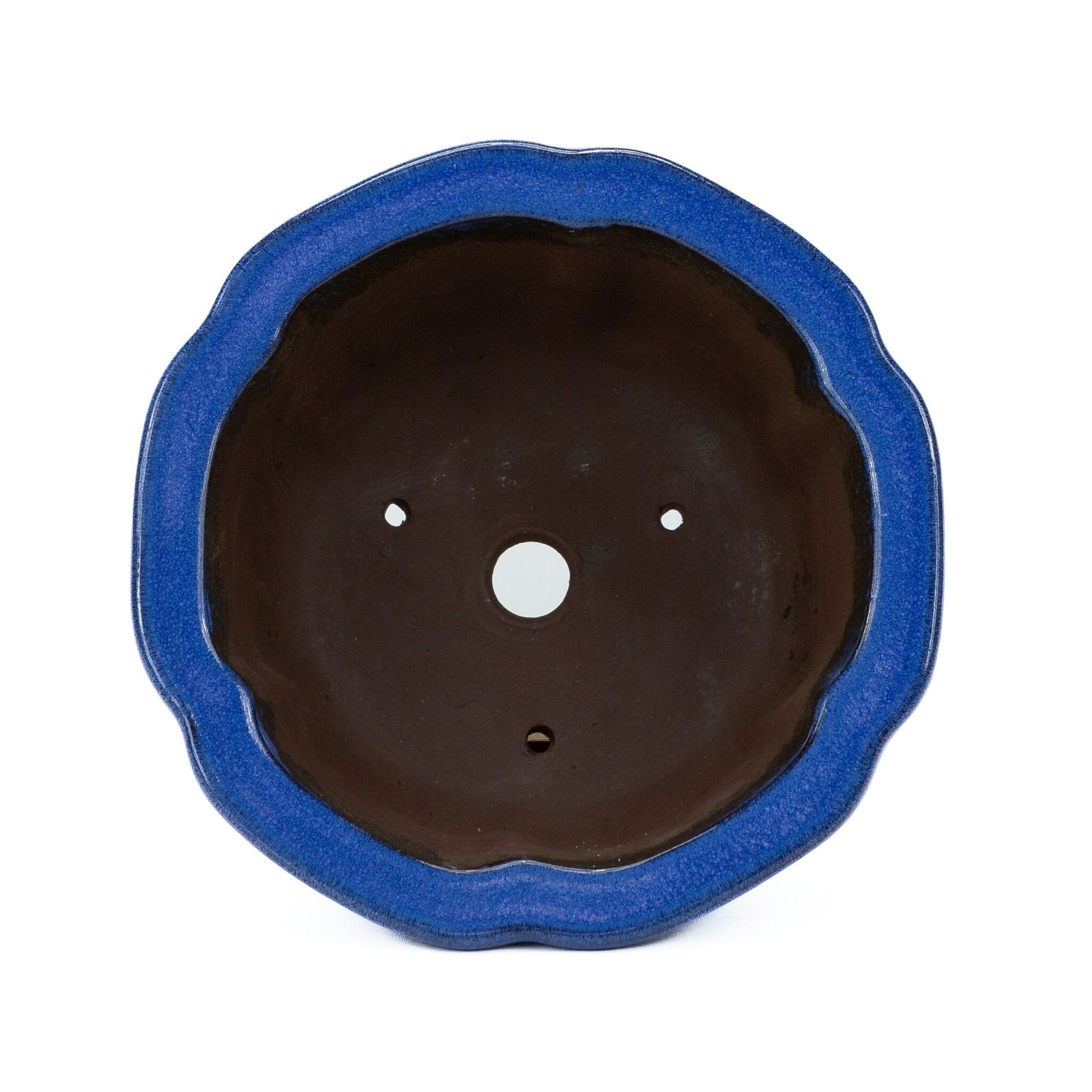 Pot à bonsaï cascade bleu clair lotus 22 cm, hauteur ~ 11 cm