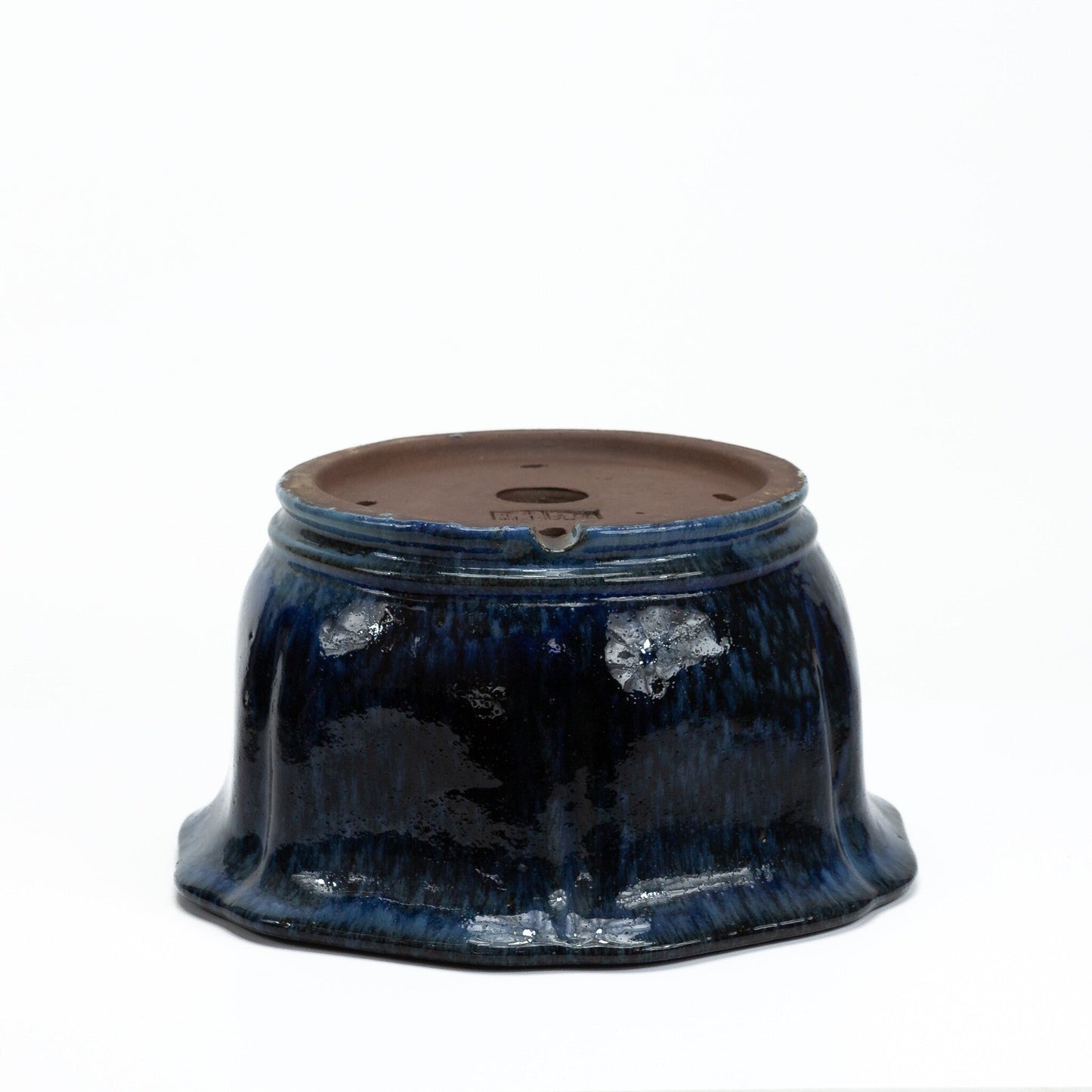 Pot à bonsaï cascade bleu lotus 27 cm, hauteur ~ 14 cm