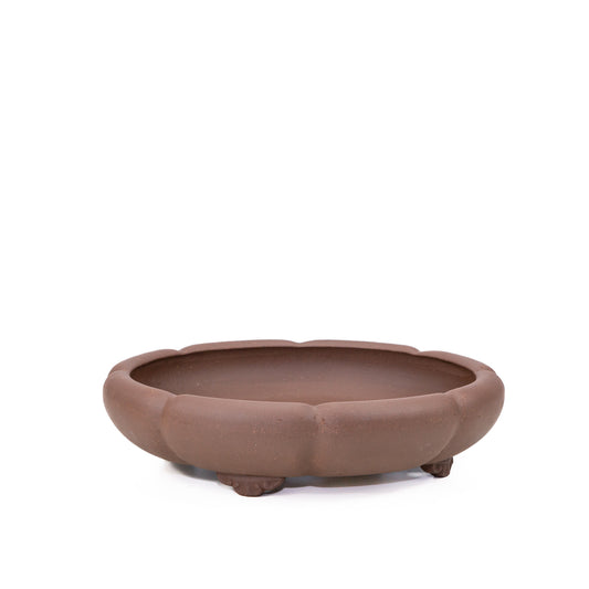 Pot à bonsaï non émaillé pour chrysanthèmes, rond, 30 cm