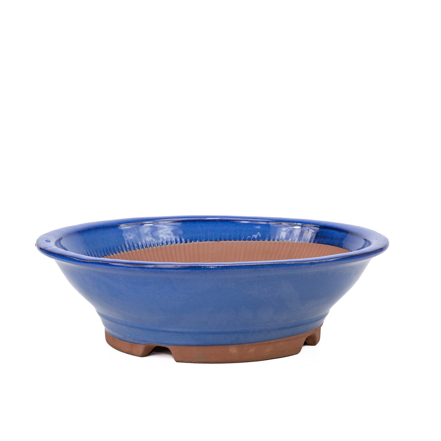 Pot à bonsaï bleu rond 36 cm