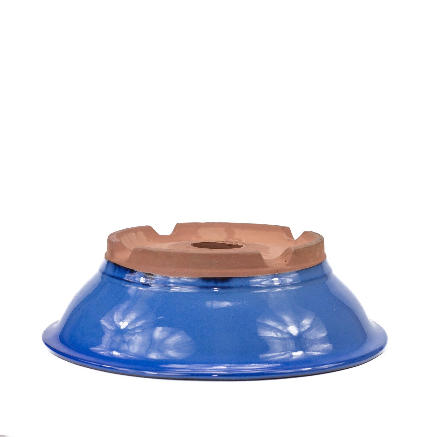 Pot à bonsaï bleu rond 36 cm