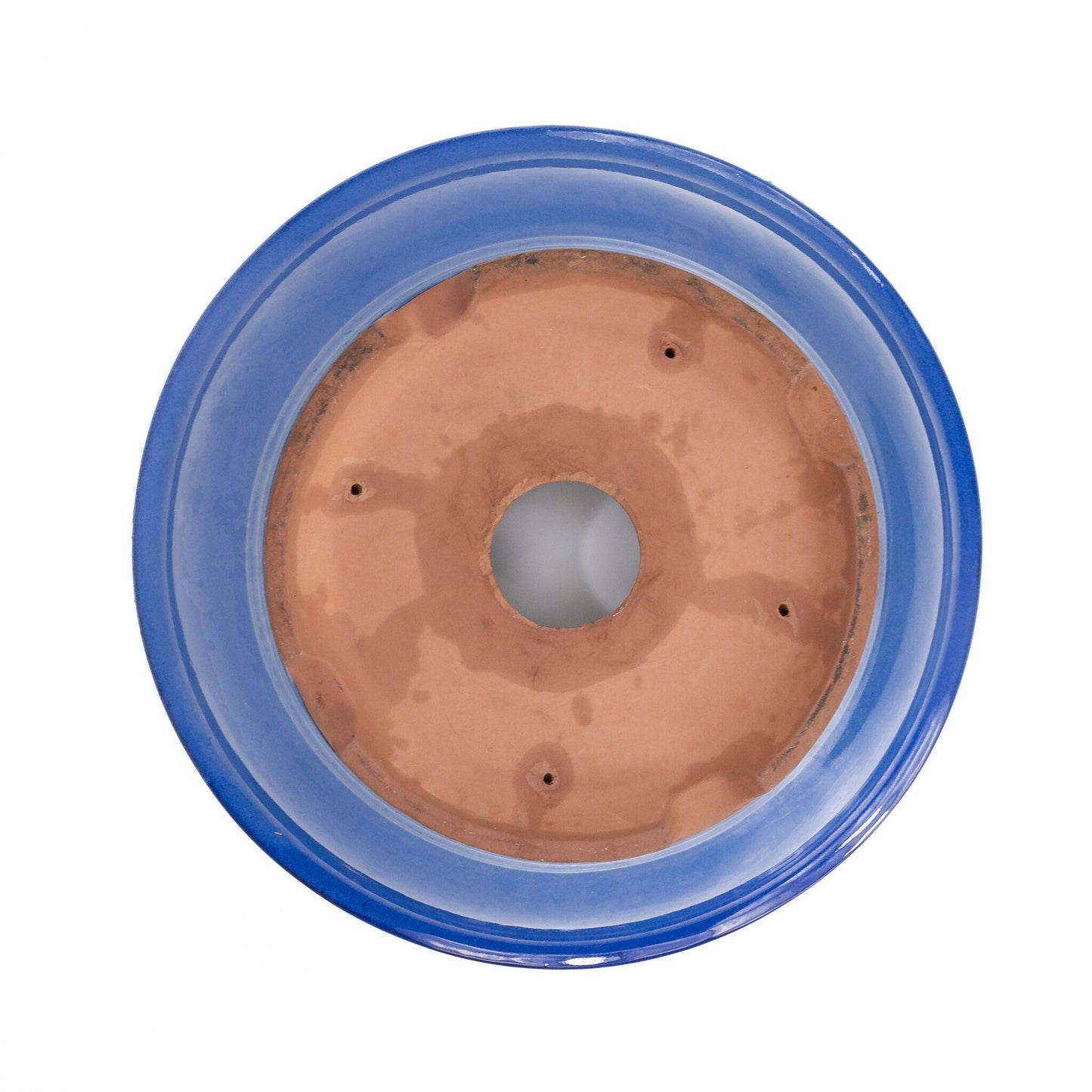 Pot à bonsaï bleu rond 36 cm