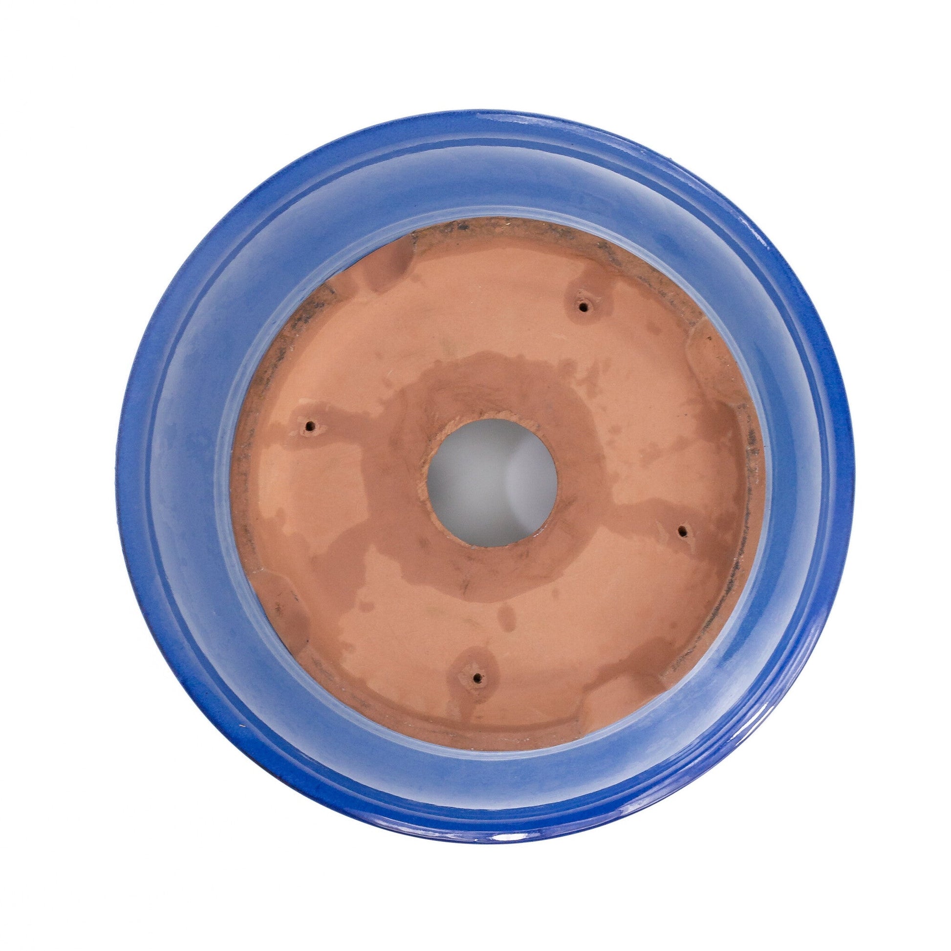 Pot à bonsaï bleu rond 36 cm