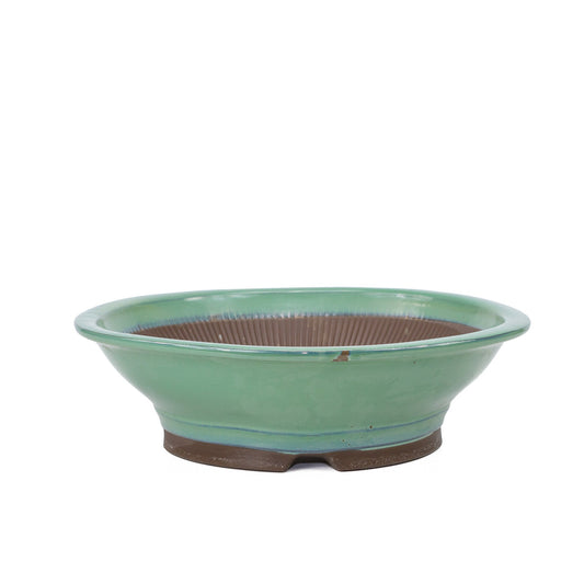 Pot à bonsaï vert rond 36 cm