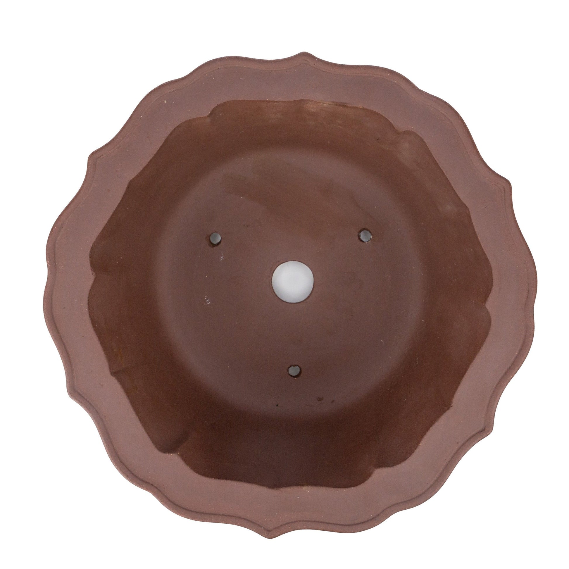 Pot à bonsaï non émaillé chrysanthèmes rond 36 cm