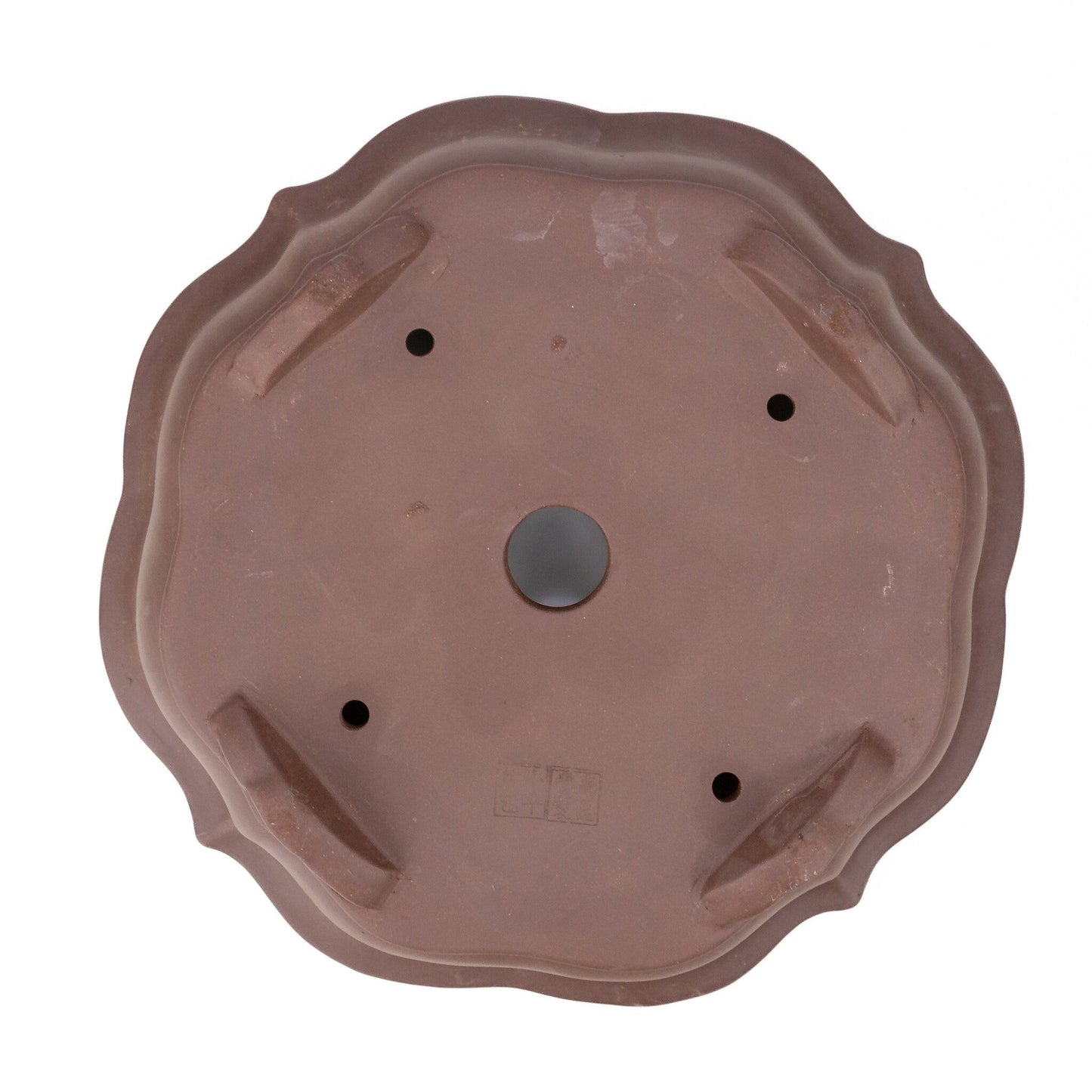 Pot à bonsaï non émaillé chrysanthèmes rond 36 cm