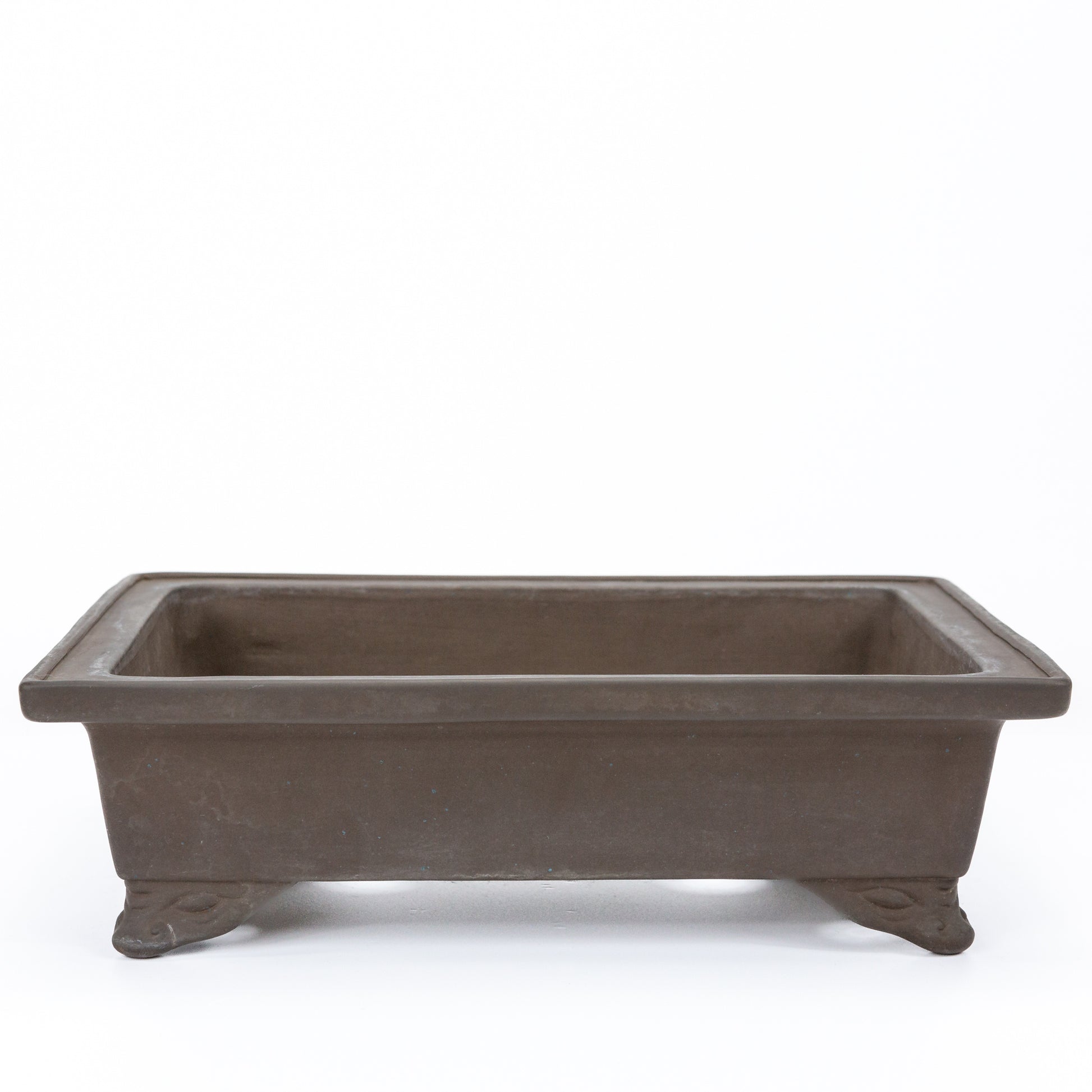 Pot à bonsaï Yamaaki non émaillé, rectangulaire d'occasion, 29,5 cm