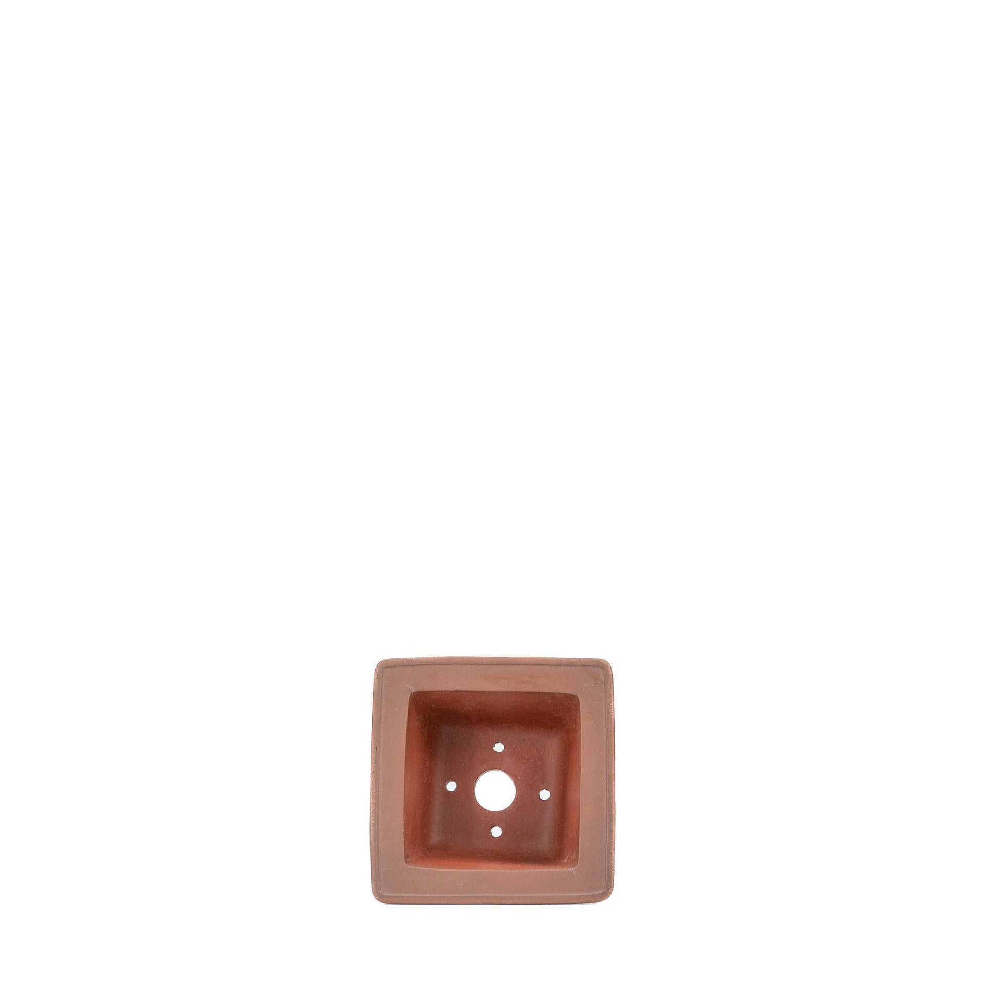 Pot Shohin Bonsai Yixing non émaillé rectangulaire 10 cm