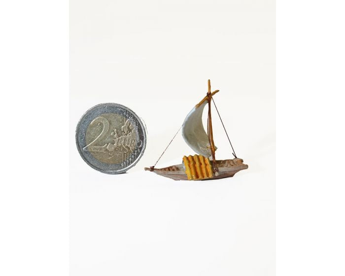 Bonsaï Tenpai / Bateau à une seule voile (peint à la main)