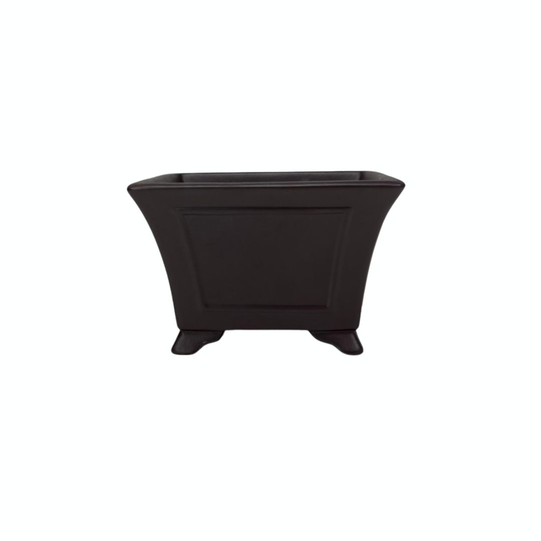 Pot à bonsaï non émaillé carré 14 cm