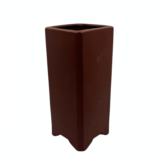 Bonsai pot - vierkant, cascade, ongeglazuurd (10cm breed)