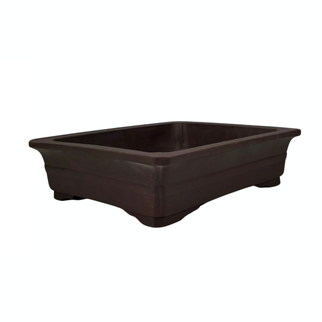 Pot à bonsaï - rectangulaire, non émaillé (35 cm de large)