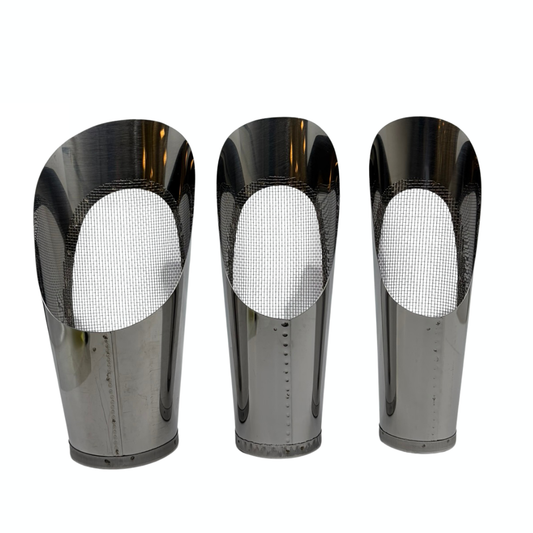 Set de 3 petites pelles à bonsaï avec tamis - acier inoxydable