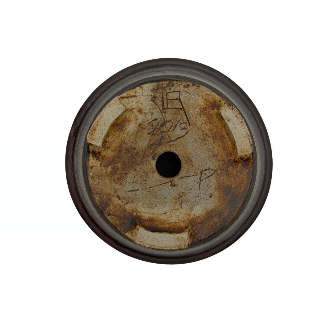Pot à bonsaï sang de bœuf René Lecocq 14cm