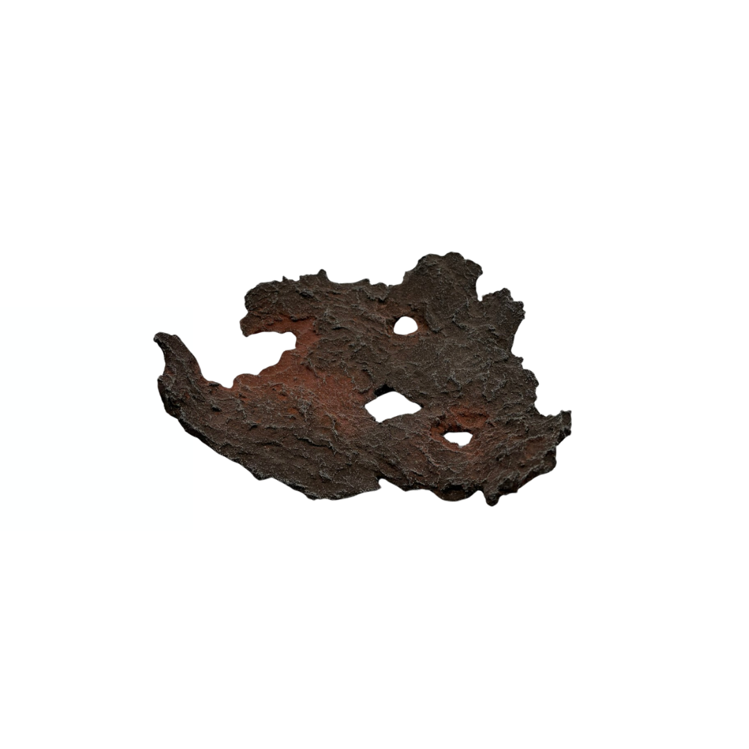 Bonsai slab bruin met rode accenten 18cm