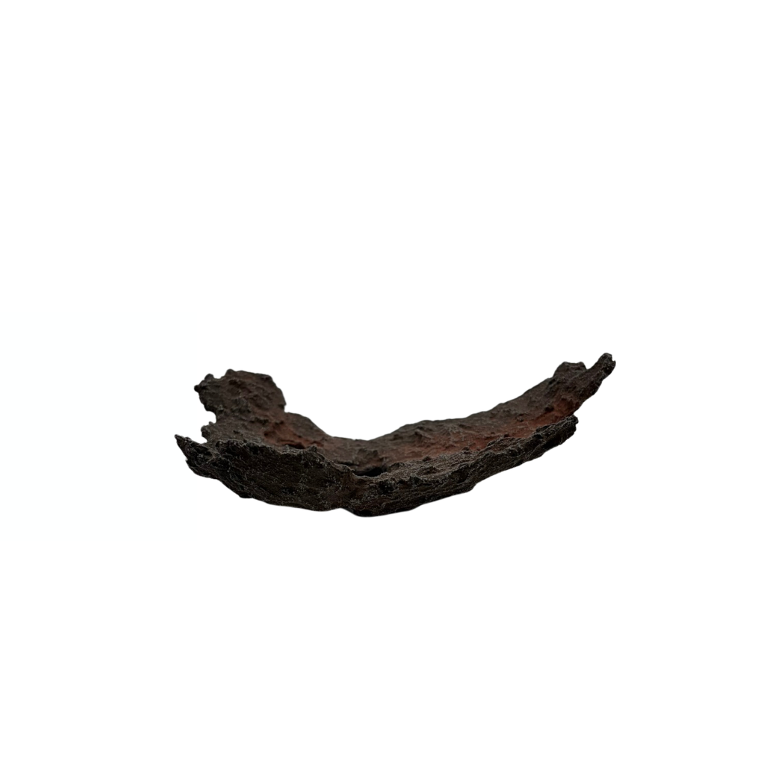 Bonsai slab bruin met rode accenten 18cm