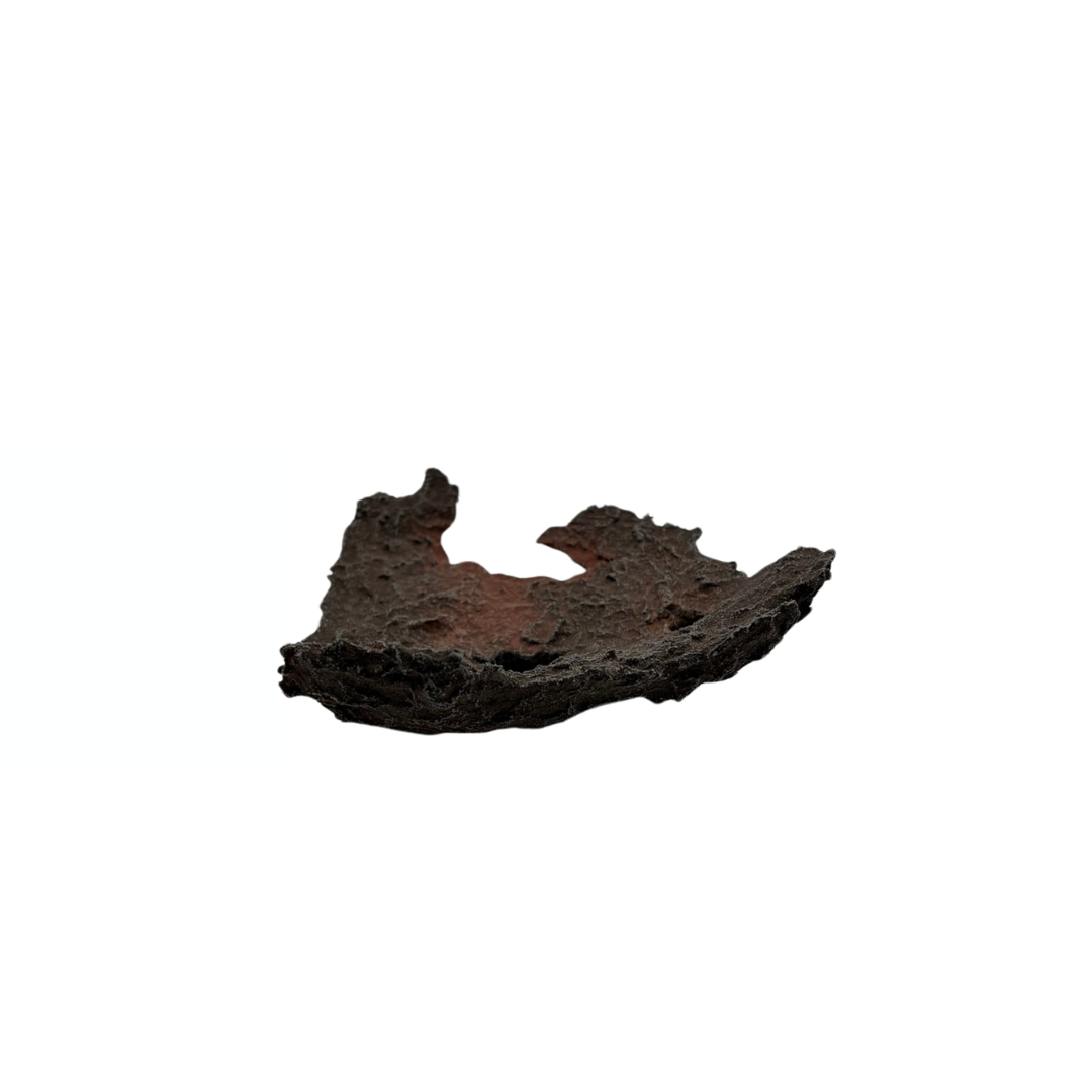 Bonsai slab bruin met rode accenten 18cm