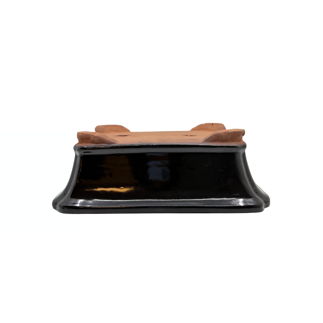 Bonsai pot zwart rechthoek 27cm - set