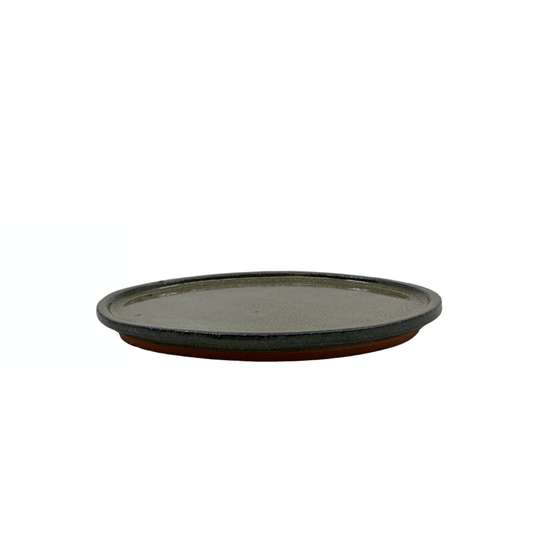Soucoupe bonsaï ovale verte 24cm