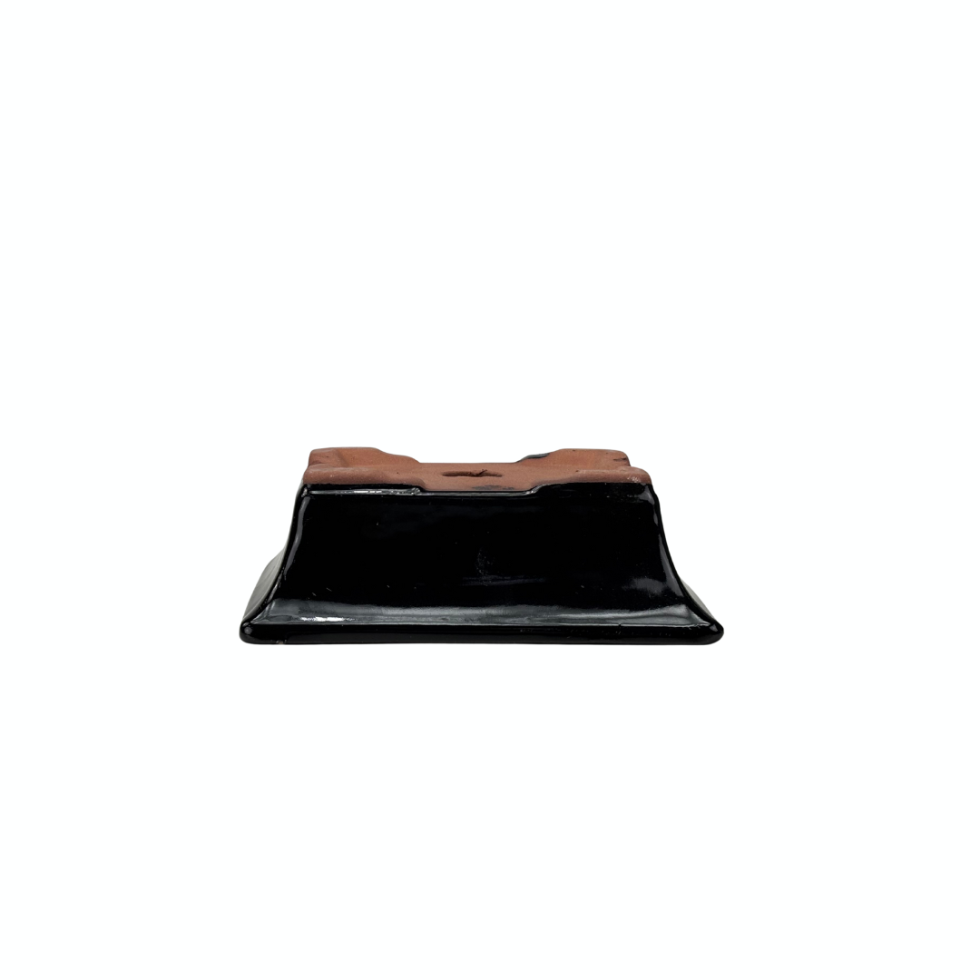Pot à bonsaï rectangulaire noir 14 cm - lot