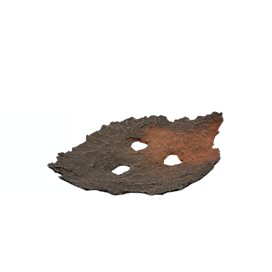 Soucoupe bonsaï marron à accents rouges 26cm