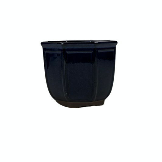 Pot à bonsaï cascade bleu 16 cm