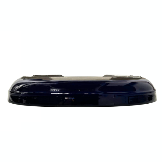 Pot à bonsaï - ovale, émaillé, bleu (47 cm de large)