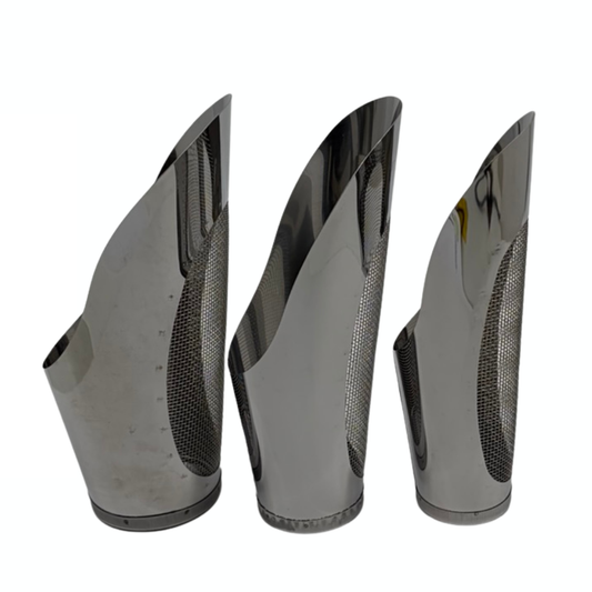 Set de 3 petites pelles à bonsaï avec tamis - acier inoxydable