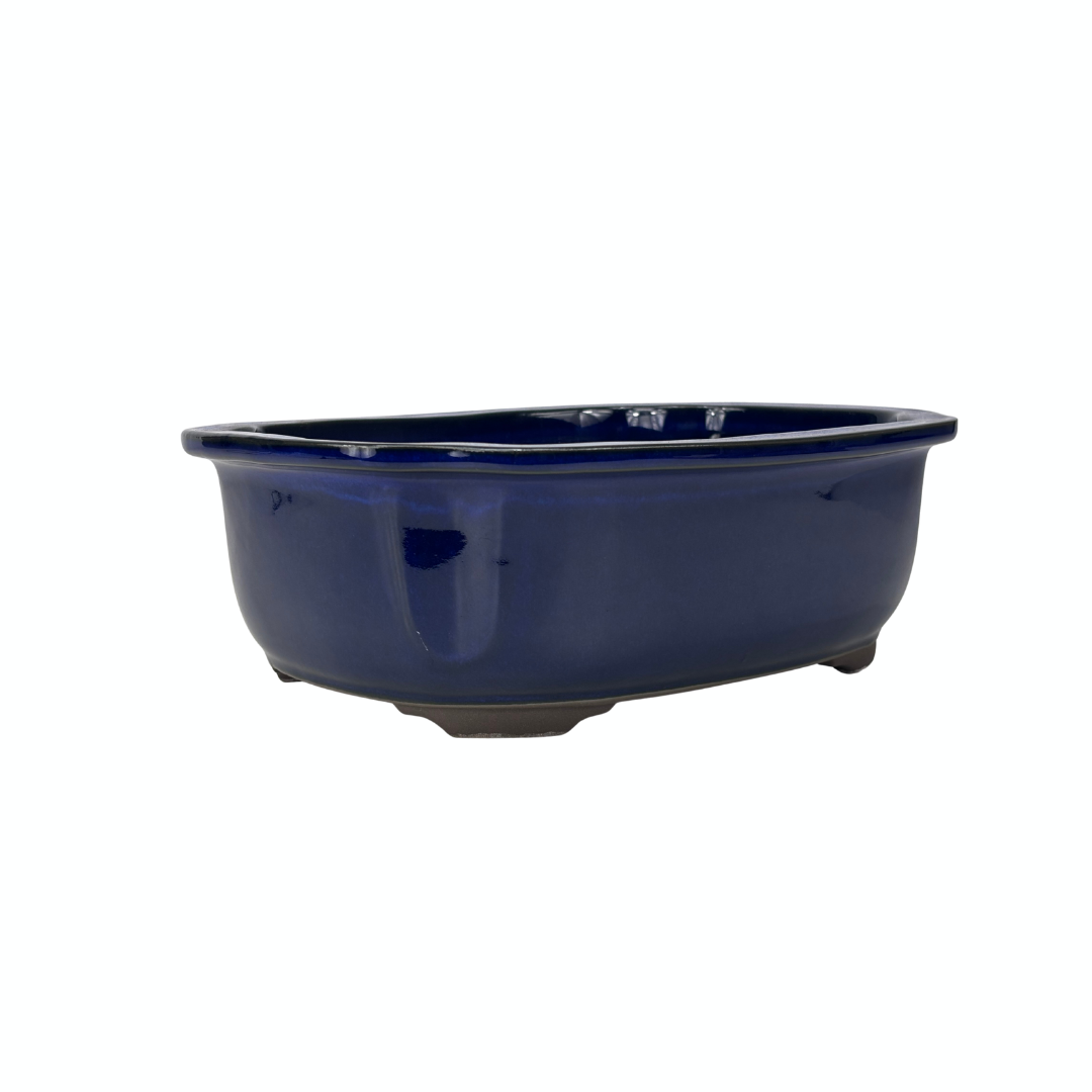Pot à bonsaï mokko bleu 28 cm