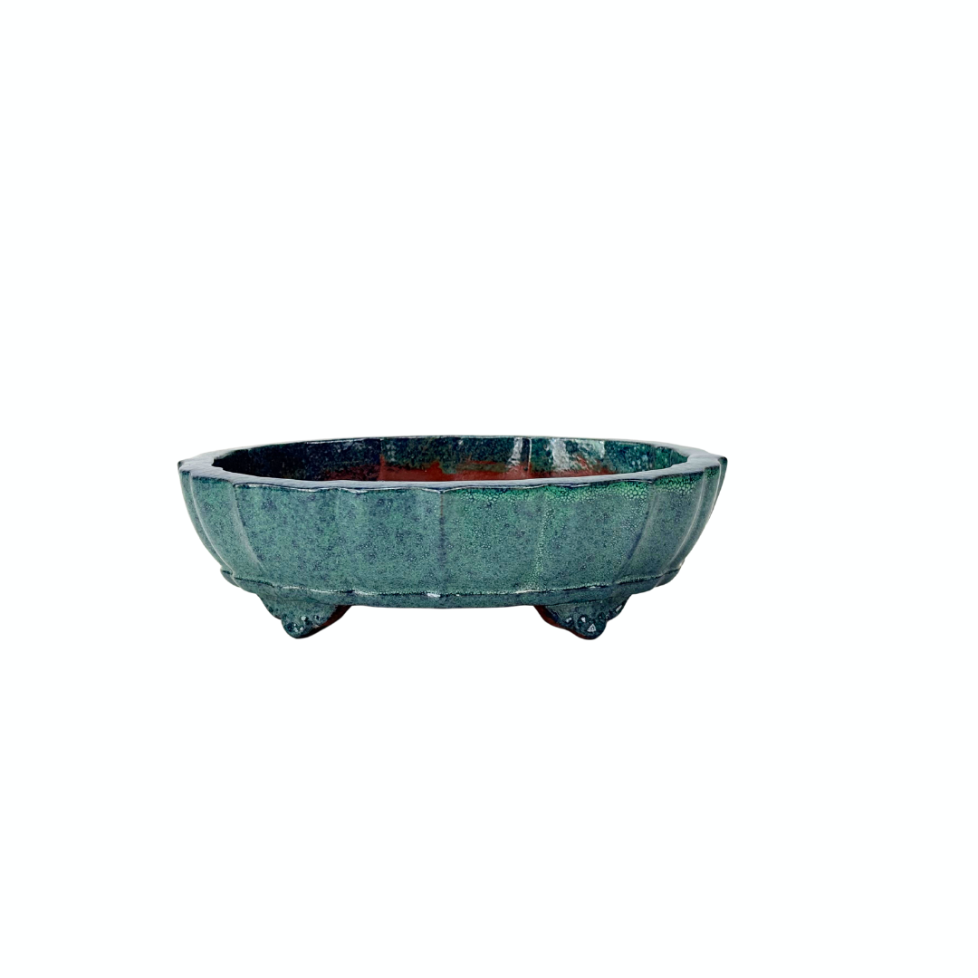 Pot à bonsaï vert foncé mokko 25 cm