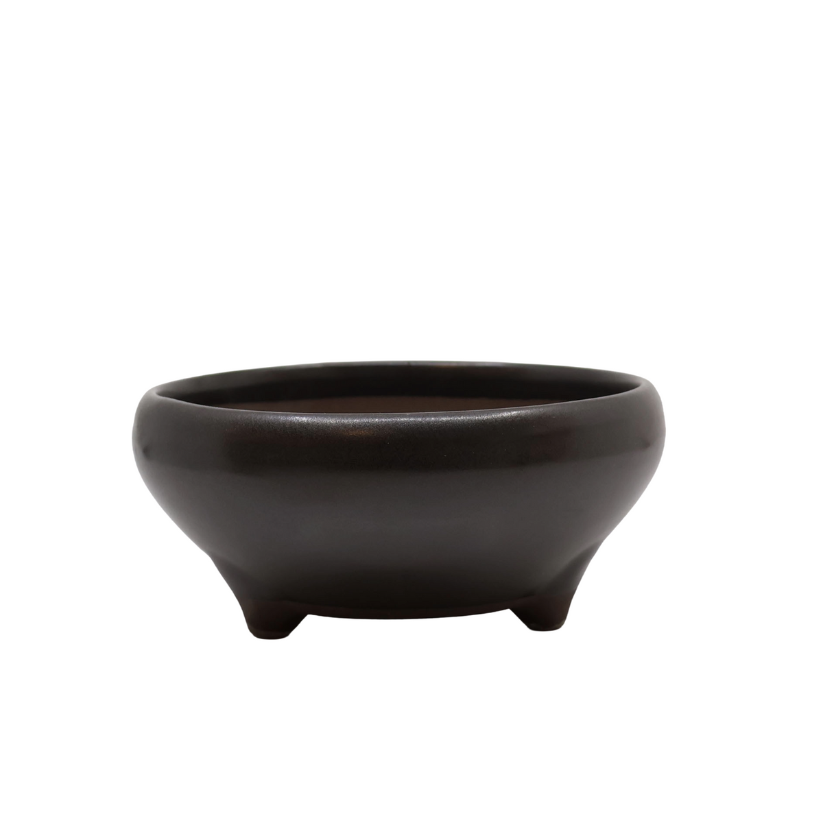 Bonsai pot matte zwart rond 24cm