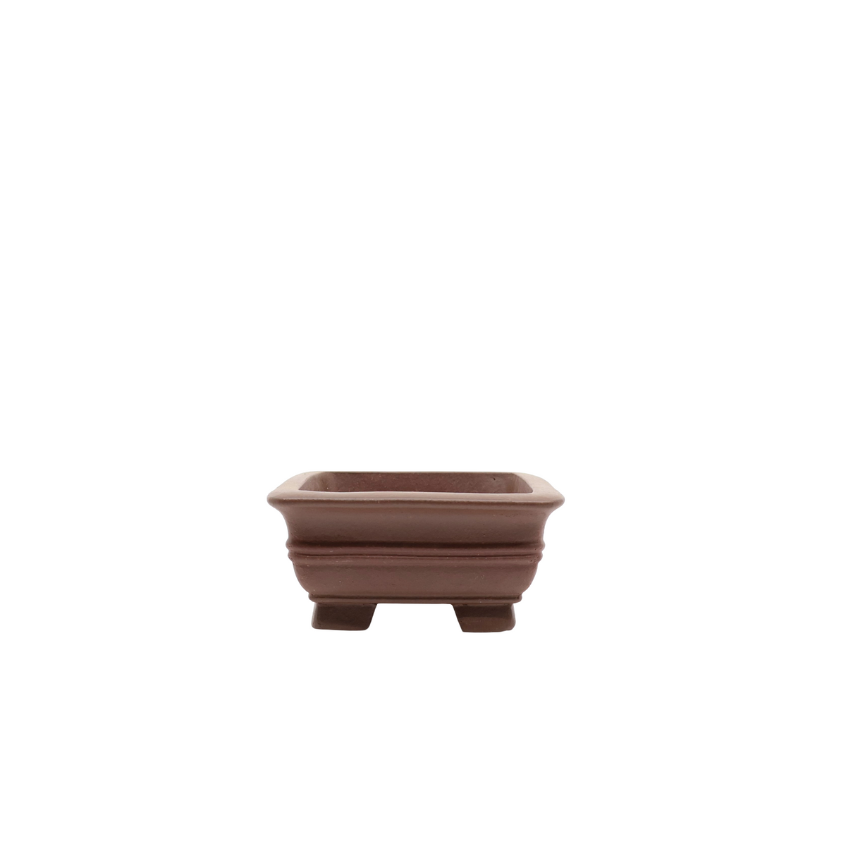 Bonsai pot ongeglazuurd rechthoekig 11cm