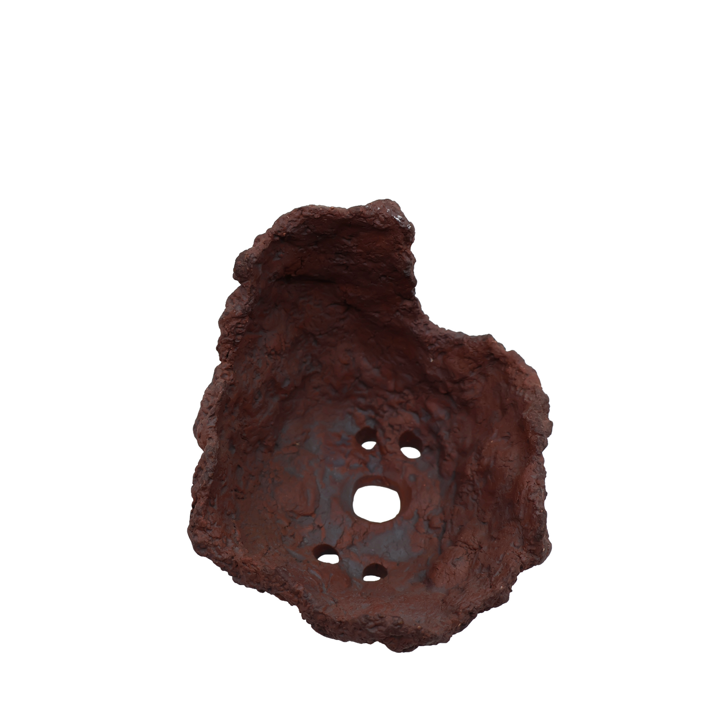 Pot à bonsaï en forme de lune – fait à la main 12cm