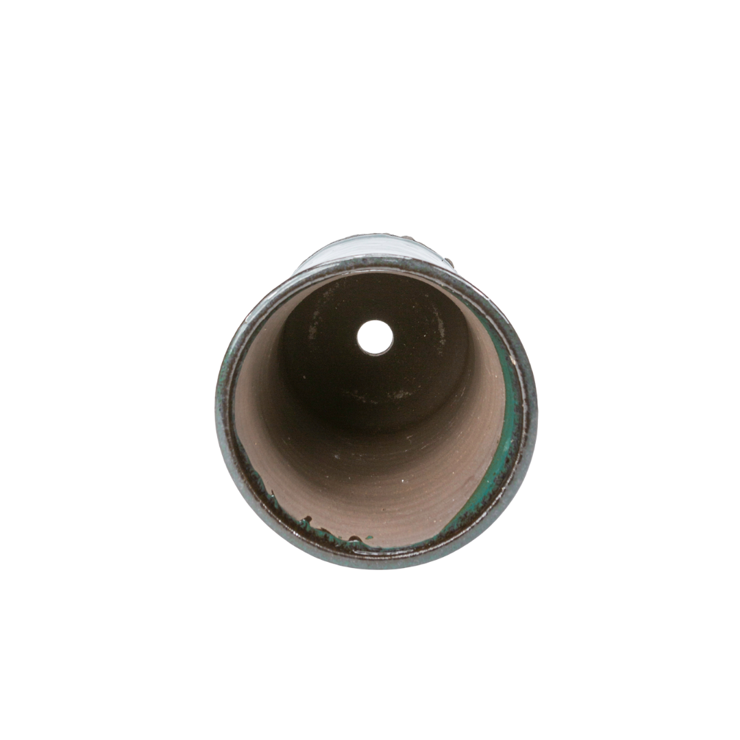 Pot à bonsaï vert brun rond cascade 15 cm, hauteur 18,5 cm