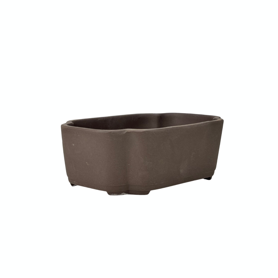 Pot à bonsaï mokko non émaillé 21 cm