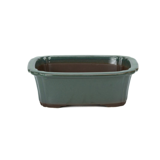 Pot à bonsaï mokko vert foncé 25 cm